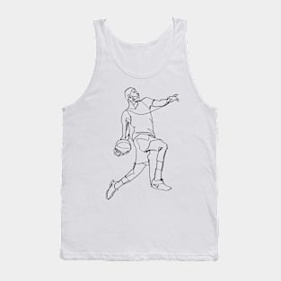 Basketball line art Tank Top